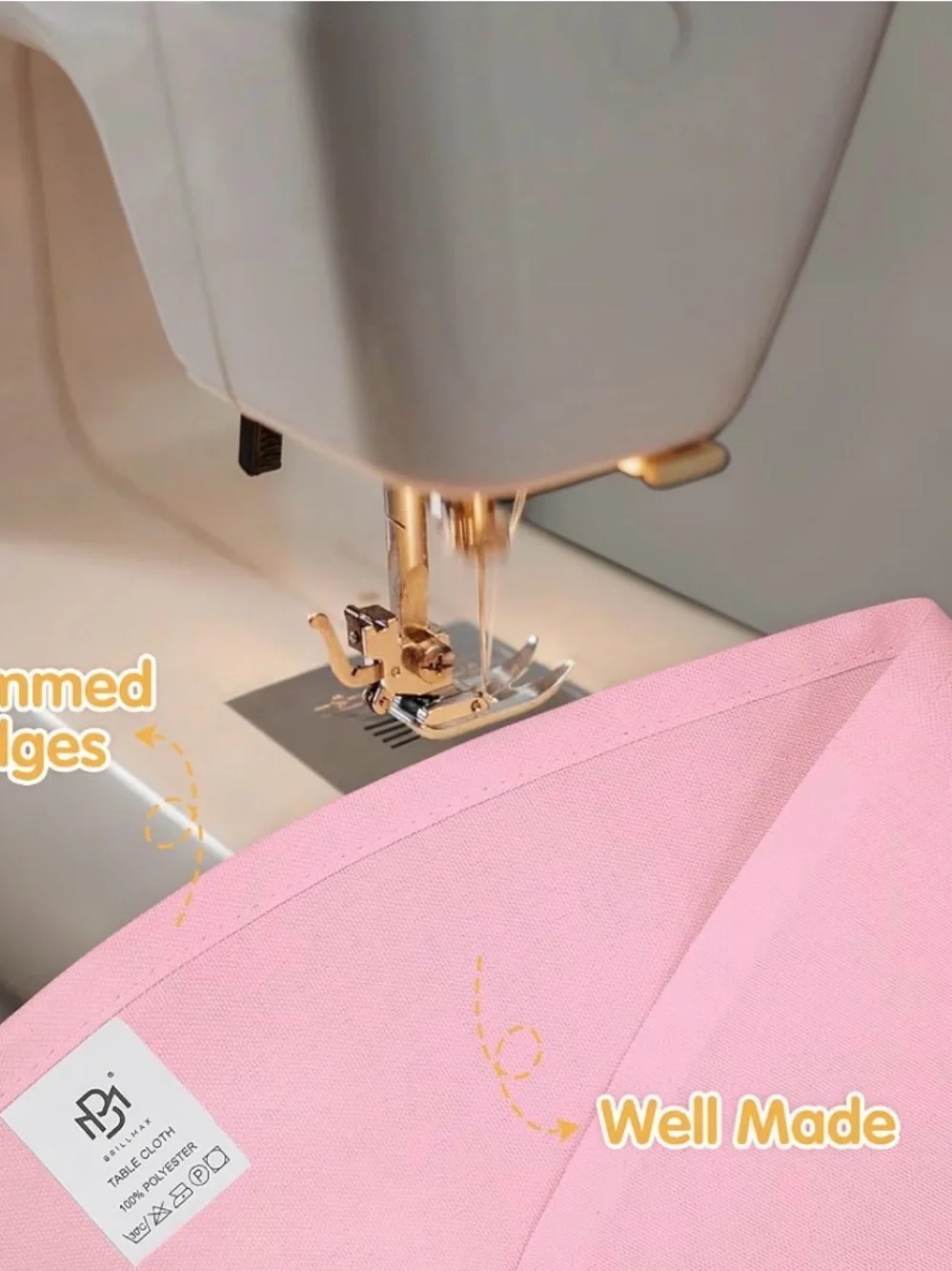 Pink Round Tablecloth - Pack of 6